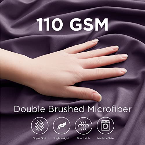 Empyrean Extra Deep Pocket Queen Fitted Sheet Only Purple Fitted