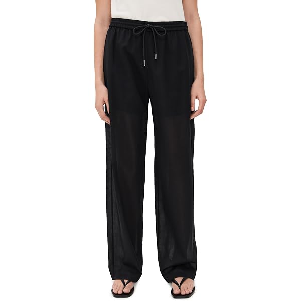 Amazon.com: Theory Women's Easy Track Pants, Charcoal/Black, S