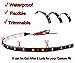 Zento Deals 30cm White LED Car Flexible Waterproof Light Strips (Pack of 4)