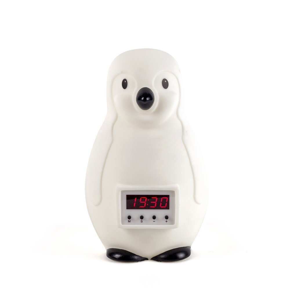 KATIES PLAYPEN / BABY BEST BUYS Cozyglo Papa Penguin Night Light Includes Clock, Thermometer, Dimmer, and Sleep Trainer.