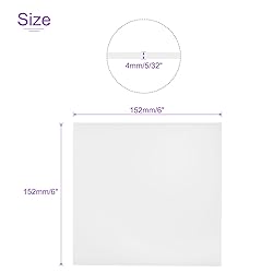 DMiotech 2 Pack 6 x 6 x 0.15 Inch Plastic UHMW