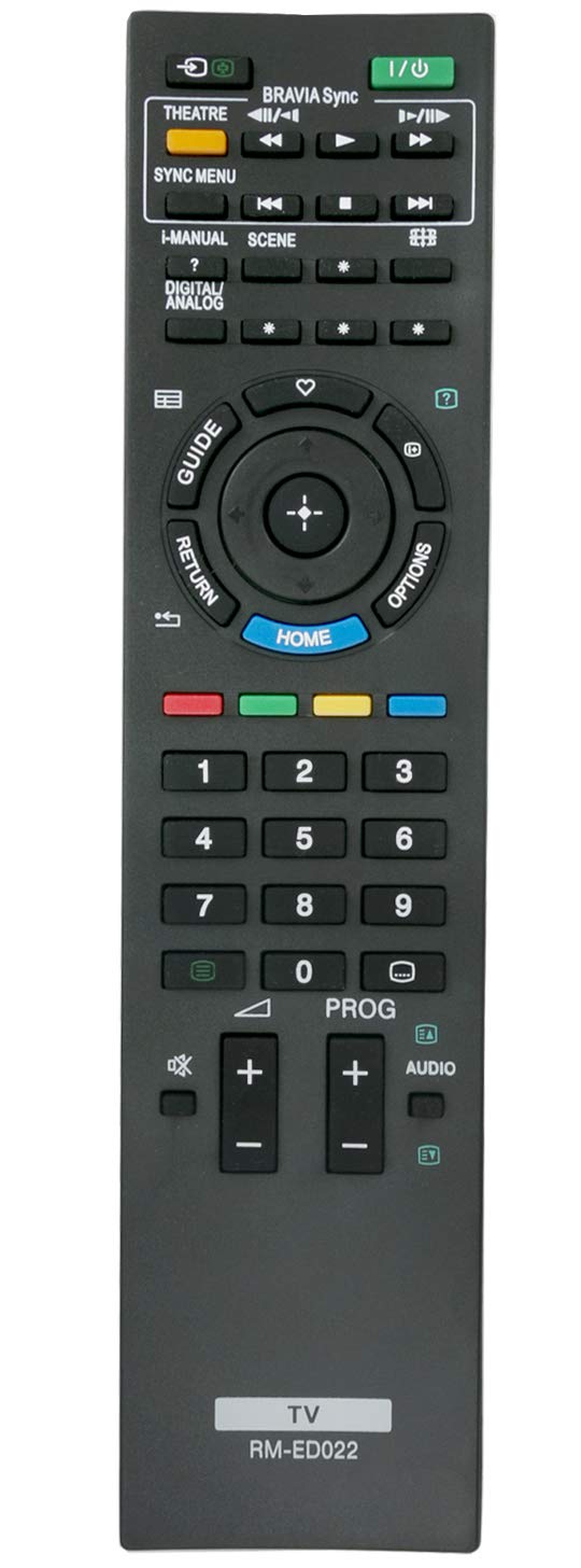ALLIMITY RM-ED022 Remote Control Replaced for Sony LCD Bravia Plasma TV RMED022 KDL-32NX500 KDL-32NX500E KDL-37EX302 KDL-37EX401 KDL-37EX401E KDL-37EX401U KDL-37EX402 KDL-40BX400