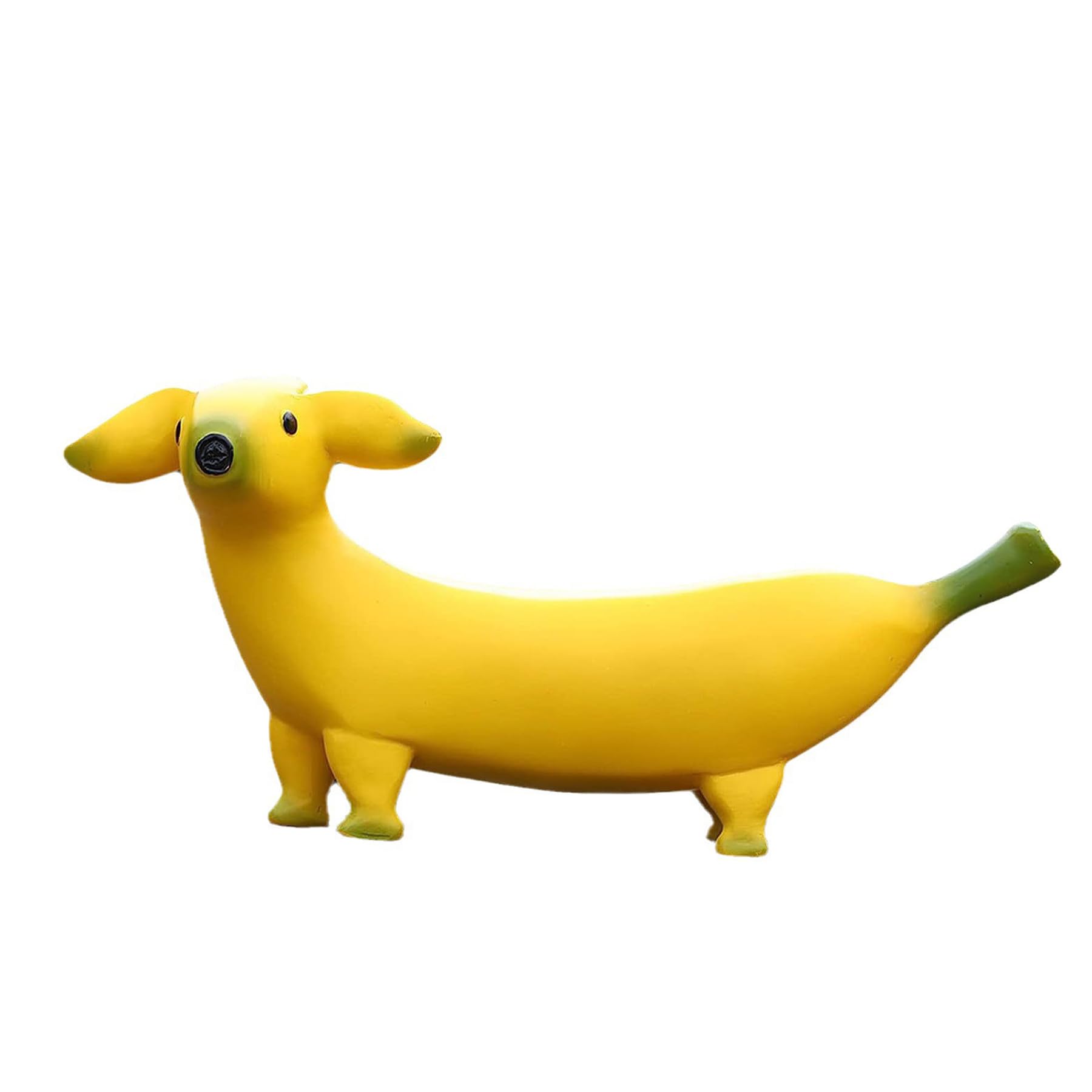 Funny Garden Ornaments - Unusual Outdoor Statues, Banana Dog Resin Art for Fall Winter Garden Decor