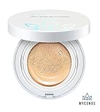 Myconos Magic BB CC Moist Air Cushion Compact Korean Cover Foundation SPF50+ with 1 Extra Refill Luminous Glow Shade 21 (Shade 21)