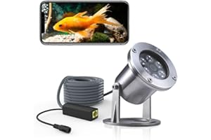 Barlus Underwater Camera 304 Stainless Steel IP68 1440P 4MP POE IP Camera 5 Meters Length Special Line Lens 3.6MM