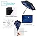 ZOMAKE Inverted Umbrella, Double Layer Reverse Umbrella Large Upside Down Umbrella with UV Protection, Windproof Inside Out Umbrella for Women with C-Shaped Handle