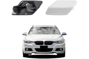 GOHOLY Car Front Bumper Headlight Washer Nozzle Cover Cap Compatible With BMW 3 F30 320 323 330 335 M-Sport 2013 2014 2015 2016 2017 2018 Headlight Cleaning Cover 51118056613 51118054179 Water Spray Cover