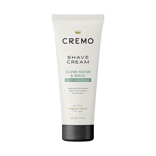 CREMO SILVER WATER & BIRCH SHAVE CREAM, ASTONISHINGLY...