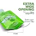 BPA Free Reusable Refillable Baby Food Pouch with Clear Back (6 Oz) - 8 Pack - Easy to Fill, Leak Proof and Dishwasher Safe
