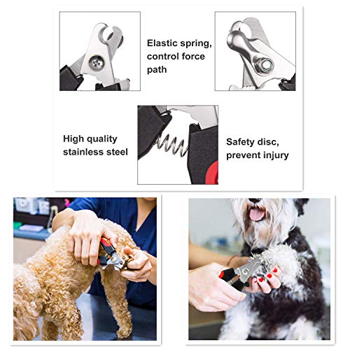 Dog Nail Clippers Pet Nail Trimmers Nail File Set Razor Sharp Blades