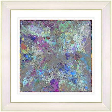 Studio Works Modern 'Blue Nova' Fine Art Print, 20 x 20-Inch, Creamy White Frame