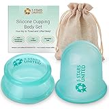 Cupping Therapy Set -Silicone Vacuum Massage Kit - Suction Massager - Amazing Detox System (Body Cupping, 2-Pack)
