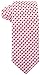 Scott Allan Collection Red & White Necktie - Checkered Ties for Men - Woven Necktie - Red and White Wedding Tie