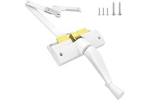 TAMIDN Split Arm Operator (Left Hand) with Handle Easy Replacement Solution for Window Crank Handle Compatible with Andersen 400 Series & A Series Perma-Shield Casement Windows (1982-1995), White