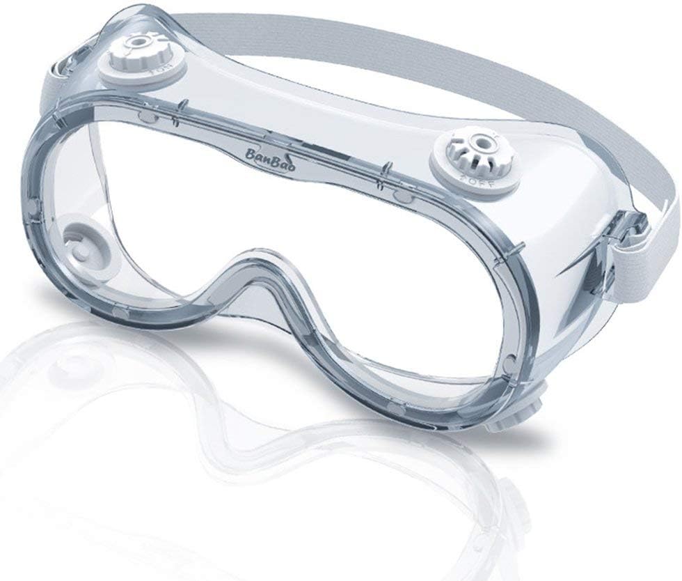 Kinshops Clear Anti Dust Eye Protective Safety Glasses Goggles Anti Pollution Lightweight Glasses For Factory Lab Work Outdoor