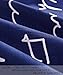NTBAY 3 Pieces Microfiber Duvet Cover Set, Ultra Soft Zipper Closure Pattern Bedding Set, King Size, Blue Love Letter