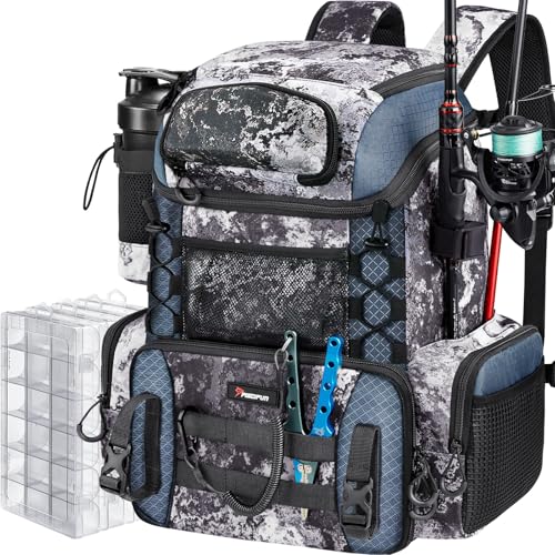 Piscifun Fishing Tackle Backpack 42L Rod Carrier