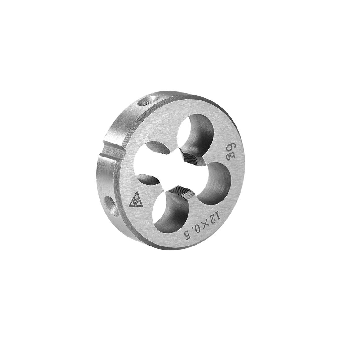 uxcell M12 X 0.5 Metric Round Die, Machine Thread Right Hand Threading Die, Alloy Steel Screw Thread Cutting Die