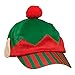 amscan Elf Baseball Fabric Hat | Christmas Accessory Green/Red 7