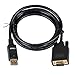 J&D Gold Plated DisplayPort to VGA Cable Adapter, DP to VGA (6 Feet)