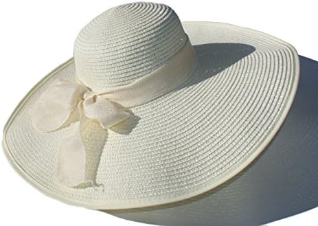 Foldable Sun Protection Summer Beach Straw Hats (Beige)