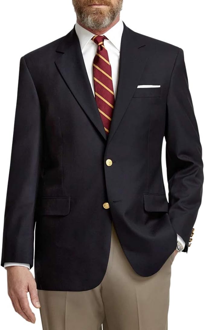 Brooks Brothers Mens 9645 Madison Fit 100 Wool Two Button Blazer