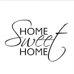 Art Words Sweet Home Decor Quotes Vinilos decorativos Autoadhesivos