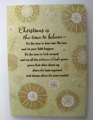 Hallmark Christmas Boxed Cards APX1145 Christmas is the time to believe....