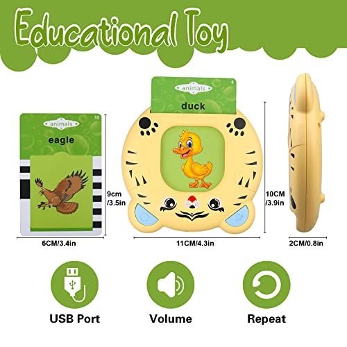 Toddler Talking Flash Cards Spelling Speech Therapy Autism Learning