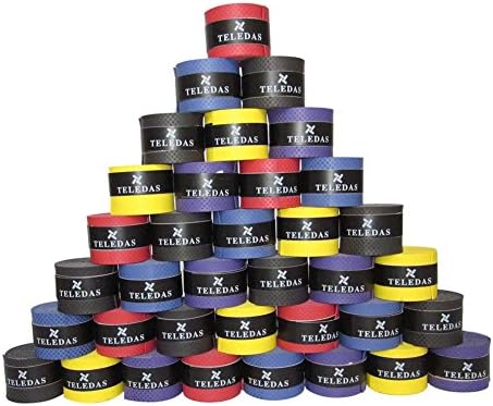 Cotrdocigh Sportstorm Tennis Overgrip Tapes Anti-skid Sweat Tape Wraps, Absorb Moisture and Anti-slip Grip Tape Perfect for Tennis Racket, Racquetball Grip, Squash Racquet Fishing Rod 5 Pack