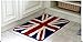 Luxbon Soft Microfiber Non-slip Water-absorbing British Flag England Flag the Union Jack Doormats Entrance Welcome Mat Floor Bathroom Kitchen Indoor Outdoor Home Decodative Rug Mats Carpet-23.6x35.4