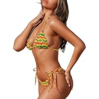 Amazon.com: Irisjudy Bright Flowers Womens String Bikini