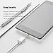 Netdot Gen7 Nylon Braided USB-C Magnetic Fast Charging Cable Compatible with Type-C Smartphone(3.3ft USB-C/3 Pack Silver)