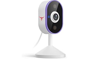 PyreQuad Indoor Surveillance Home Security Camera, 2-Way Audio, Night Vision, Smart AI Human Detection, App Control, Cloud Storage (Sold Separately), Dual-Band 2.4G/ 5G Wi-Fi