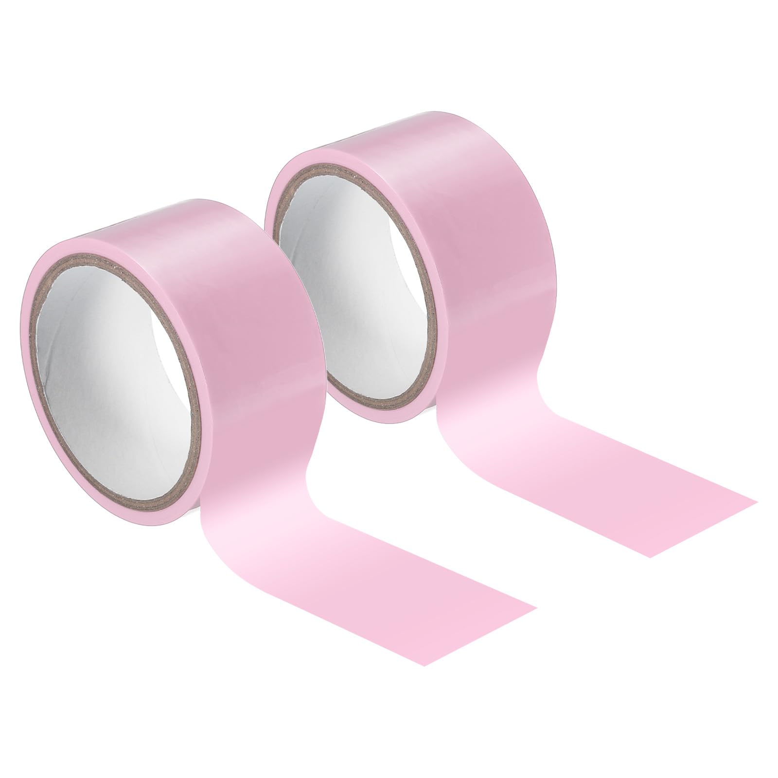 PATIKIL Non Stick Static Tapes 2 in x 50 Ft, 2 Roll Duct Tape for Organizing Cable Pink