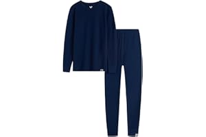 MERINNOVATION Merino Wool Base Layer Set for Kids Top and Bottom Thermal Underwear Long Sleeve