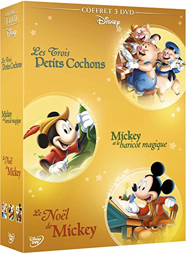 Disney Animation : Les Intemporels - Coffret - Les 3 Petits Cochons + Mickey Et Le Haricot Magique + Le Noël De Mickey - Pack