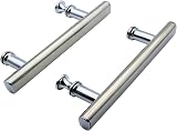 KEABATH 2 Pack Square Shower Door Handle with Plastic Knobs 145mm Center view 7