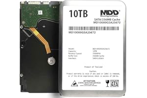 MDD MAXDIGITALDATA MaxDigitalData (MD10000GSA25672) 10TB 7200RPM SATA 6Gb/s 256MB Cache 3.5inch Internal Desktop Hard Drive - 3 Years Warranty