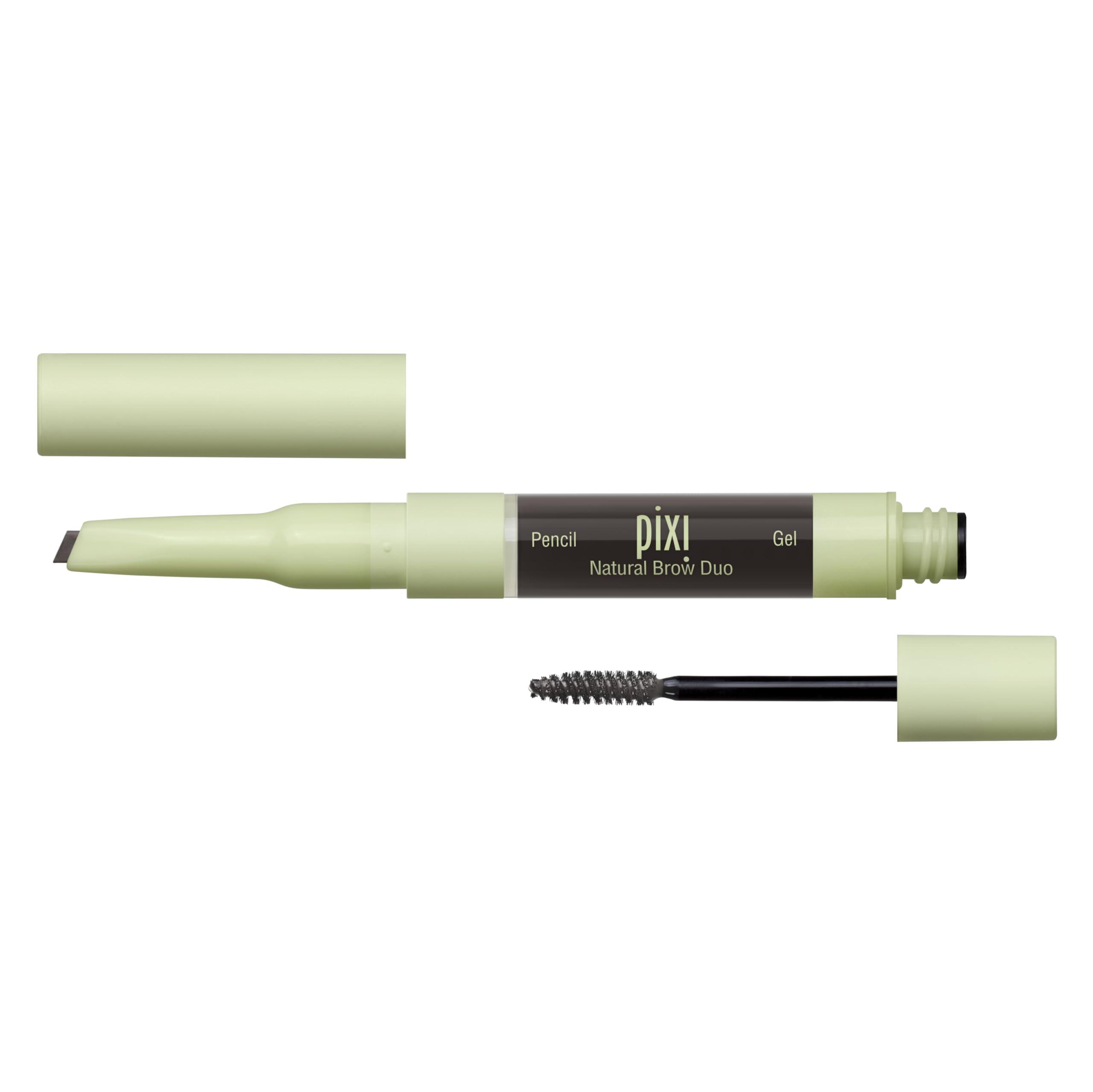Photo 1 of Pixi Natural Brow Duo - Soft Black, Precision Pencil & Tinted Gel, Waterproof Brow Shaper for All-Day Hold, Paraben-Free, 0.2oz