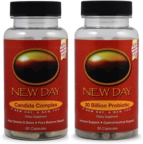 New Day Candida Cleanse with New Day 30 Billion Probiotic Support COMBO PACK