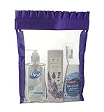 Organizer Travel Bag for Women, Cosmetic Bag, Toiletry Bag, General Storage Bag. Strong Hook and Loop, Clear Sturdy Vinyl. by Closeoutservices