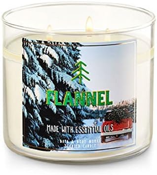 Amazon Com Bath And Body Works White Barn Flannel 3 Wick Candle