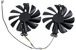 Rakstore 95mm Graphics Card Cooling Fan Replacement for XFX RX 6600 / 6600XT Speedster SWFT, 12V, 3.7W, 95mm Diameter, 4-Pin 