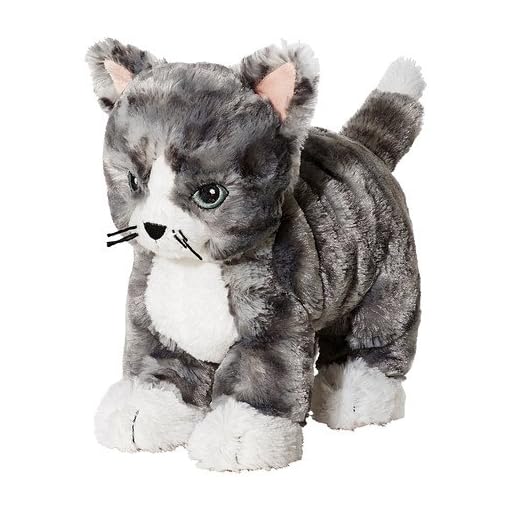 IKEA Plush Stuffed Grey Striped Kitty Cat -Plus- Puppy Glove Puppet - Image 3