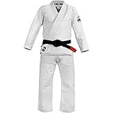 FUJI Lightweight Brazilian Style Jiu Jitsu Uniform, BJJ Uniform with Pearl Weave Fabric Jacket and Bungee Drawstrings