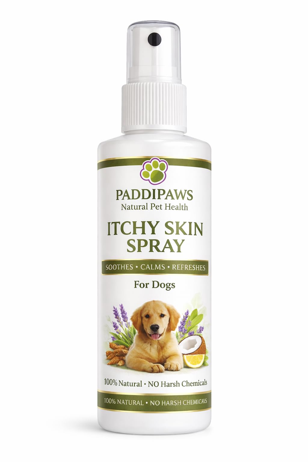 Anti Itch Dog Spray for Itchy Skin – Dog Spray for Hotspots, Scratching, Licking Paws & Allergy Relief – Soothing Sensitive Skin Dog Spray – Natural Herbal Dog Skin Spray