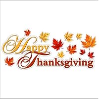 EYE CANDY SIGNS Happy Thanksgiving Static Cling Window Thanksgiving Decals Removable and Reusable Thanksgiving Clings