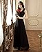 Miusol Women's Casual Deep- V Neck Sleeveless Vintage Wedding Maxi Dress