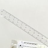 Belegao 2 Pack Folding Rulers 15cm/30cm Clear and Black White Plastic Measuring view 2